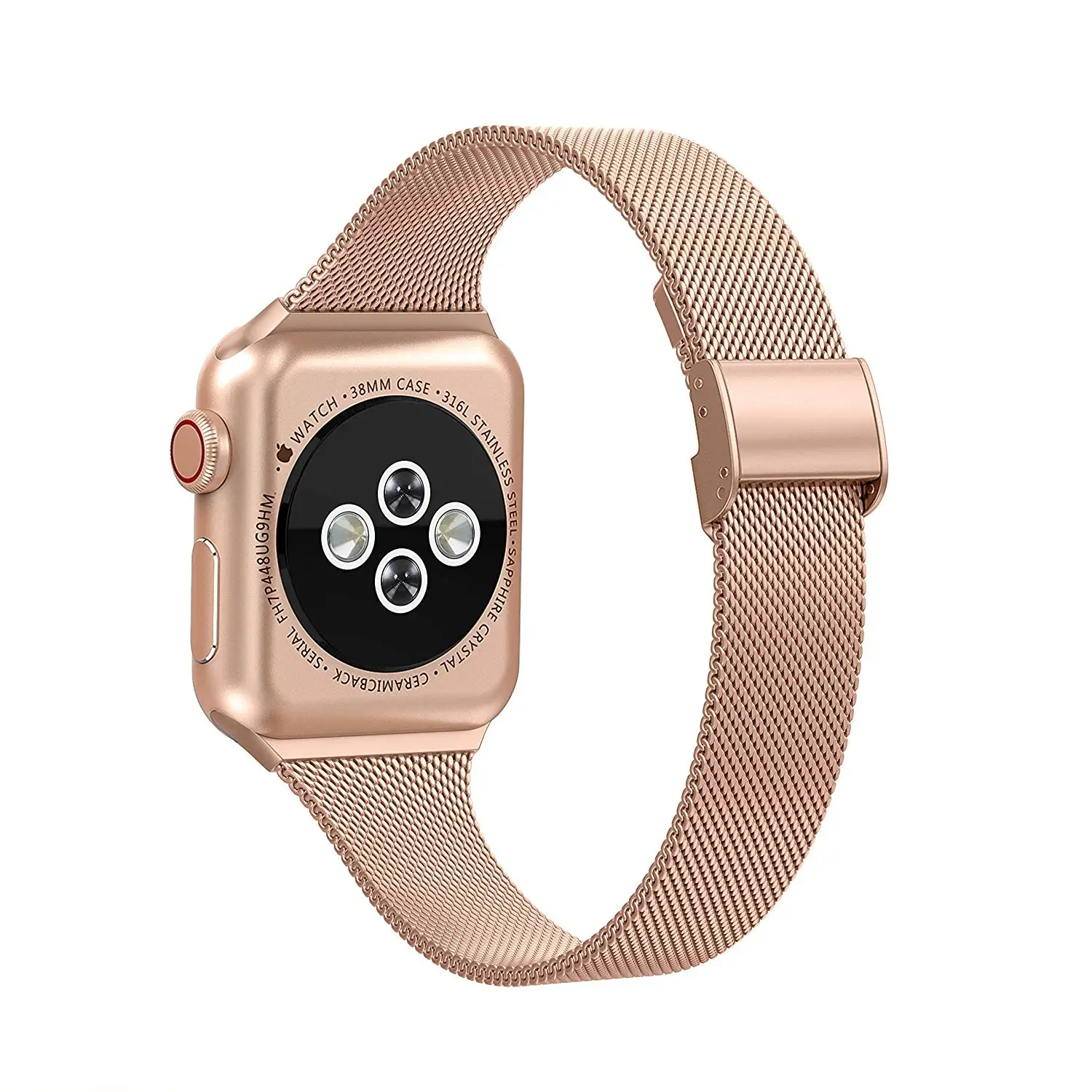 Size 7 Apple Watch band fits 40-42mm Apple Watch 41mm / 40mm / 38mm Watch Band | Rubber One Prime  main image 4