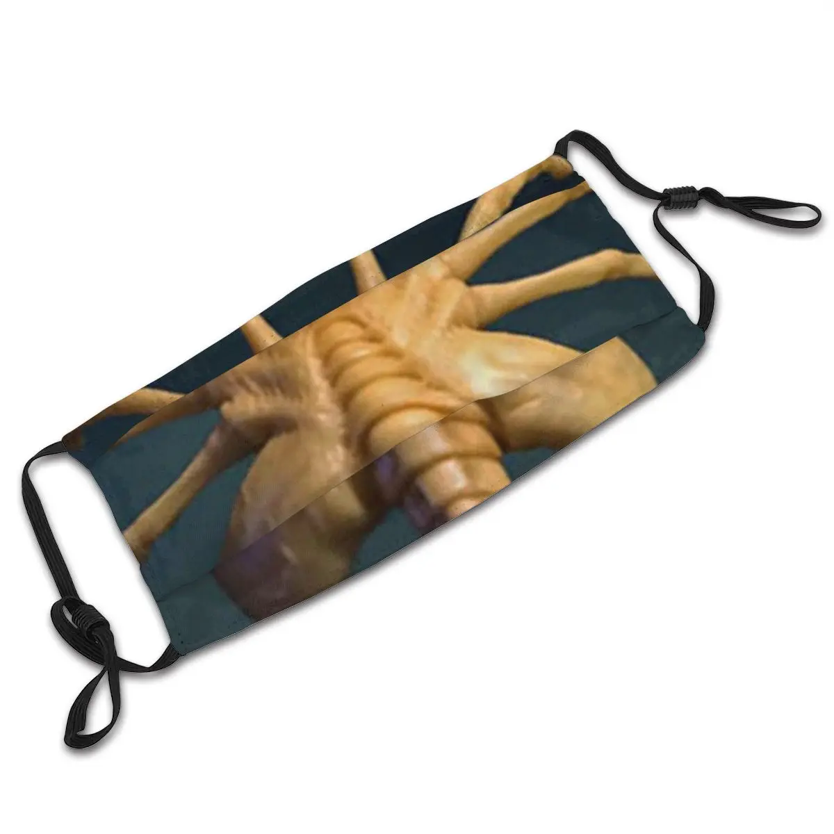 Face Hugger Friends maschera per la copertura della bocca antipolvere Unisex Alien Ripley Space Horror Movie con filtro respiratore di protezione