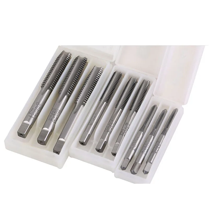 3 Chủ Đề Sprial Tập Bit Bộ Mũi Khoan SKS2 Hợp Kim Thép Không Gỉ Tay Sử Dụng Vòi Sáo Bit