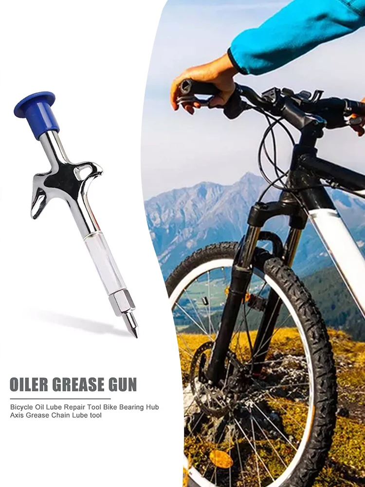 Bicycle Grease Injector ToolOil Bottle Road Bike Bearing Hub Axis Grease LubricatingFor Mountain MTB Bike Service Tool