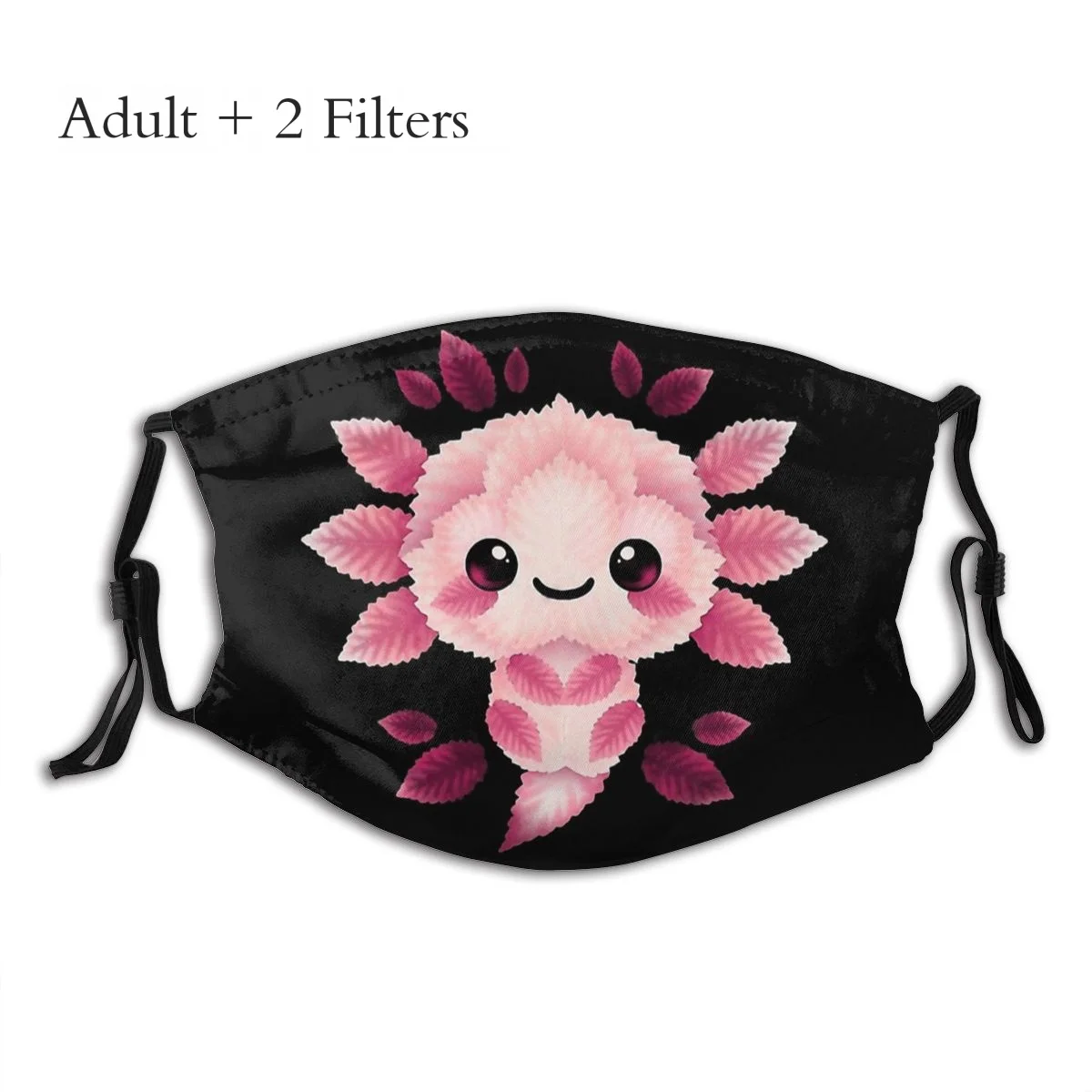 

Leaves Unisex Mask Axolotl Lover Walking Fish Cotton Dustproof Individuality Big Sale Masque With Filters