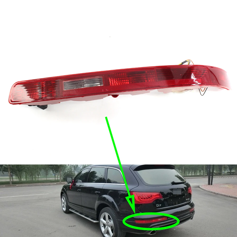 

Rear Bumper Light For Audi Q7 2009~2015 Car Rear Side Tail Light Reverse Brake Auto Lower Bumper Tail Lamp