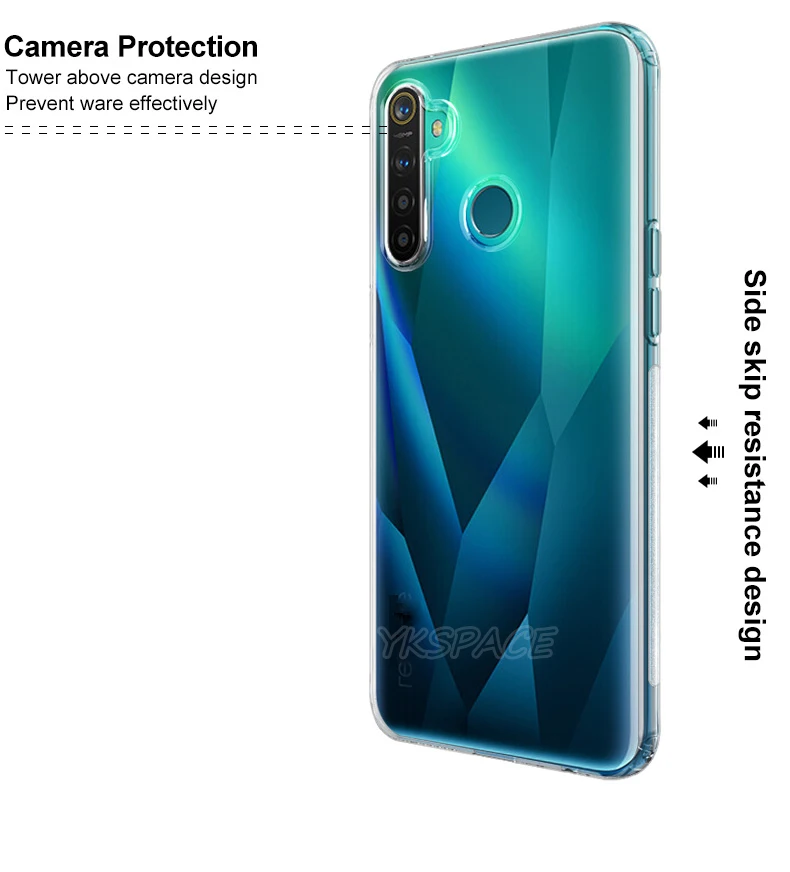 Transparent Soft Silicone Case For OPPO Realme 3 5 5S X2 X50 Pro X Lite XT Q Ultra Thin TPU Cover Shockproof