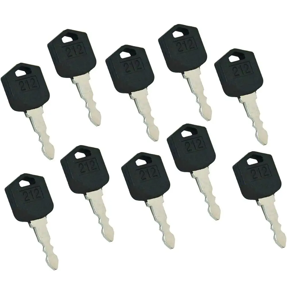 10PCS 212 Ignition Keys D554212 for Doosan Daewoo Forklift D25 D35 G25 G35