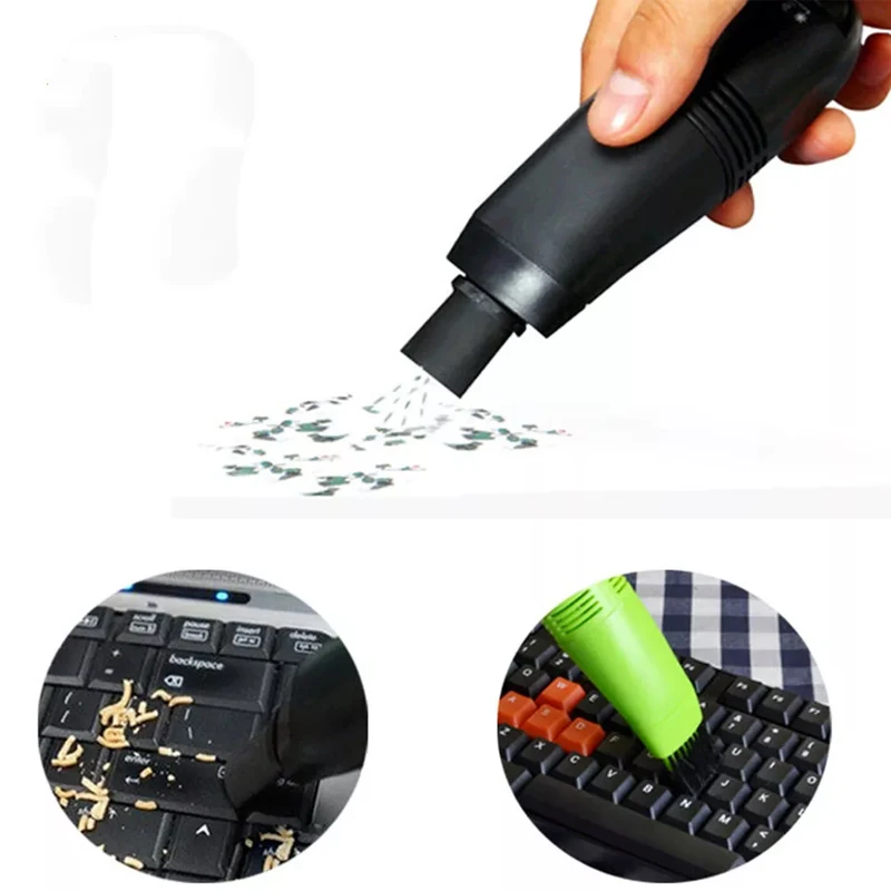 Universal Mini Keyboard Vacuum Cleaner USB Charging Portable Laptop Monitor Brush Dust Cleaning Kit Computer Clean Accessories