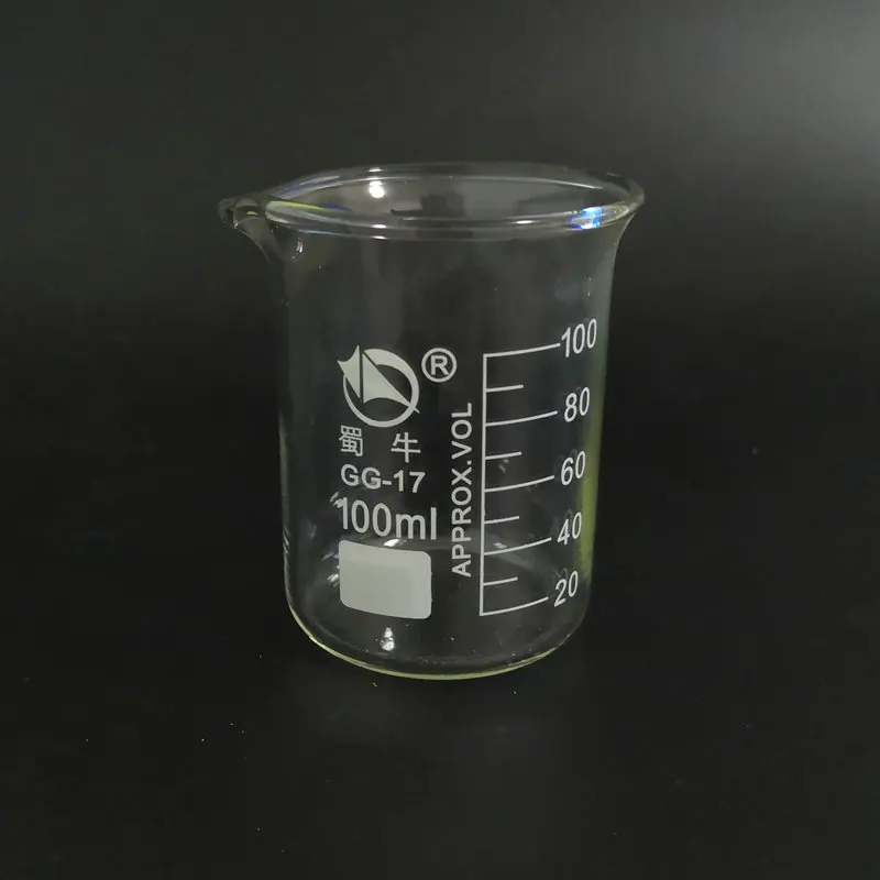 1PCS 25ml to 2000ml Transparent Graduated Glass Beaker Lab Measuring Cup Volumetric Glassware Chemistry Experiment Tool