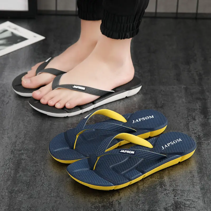 Hot Fashion Blue Massage Slippers Men Flip Flops Big Size 46 Casual Slides Men Non Slip Beach Indoor Slippers Men сланцы мужские