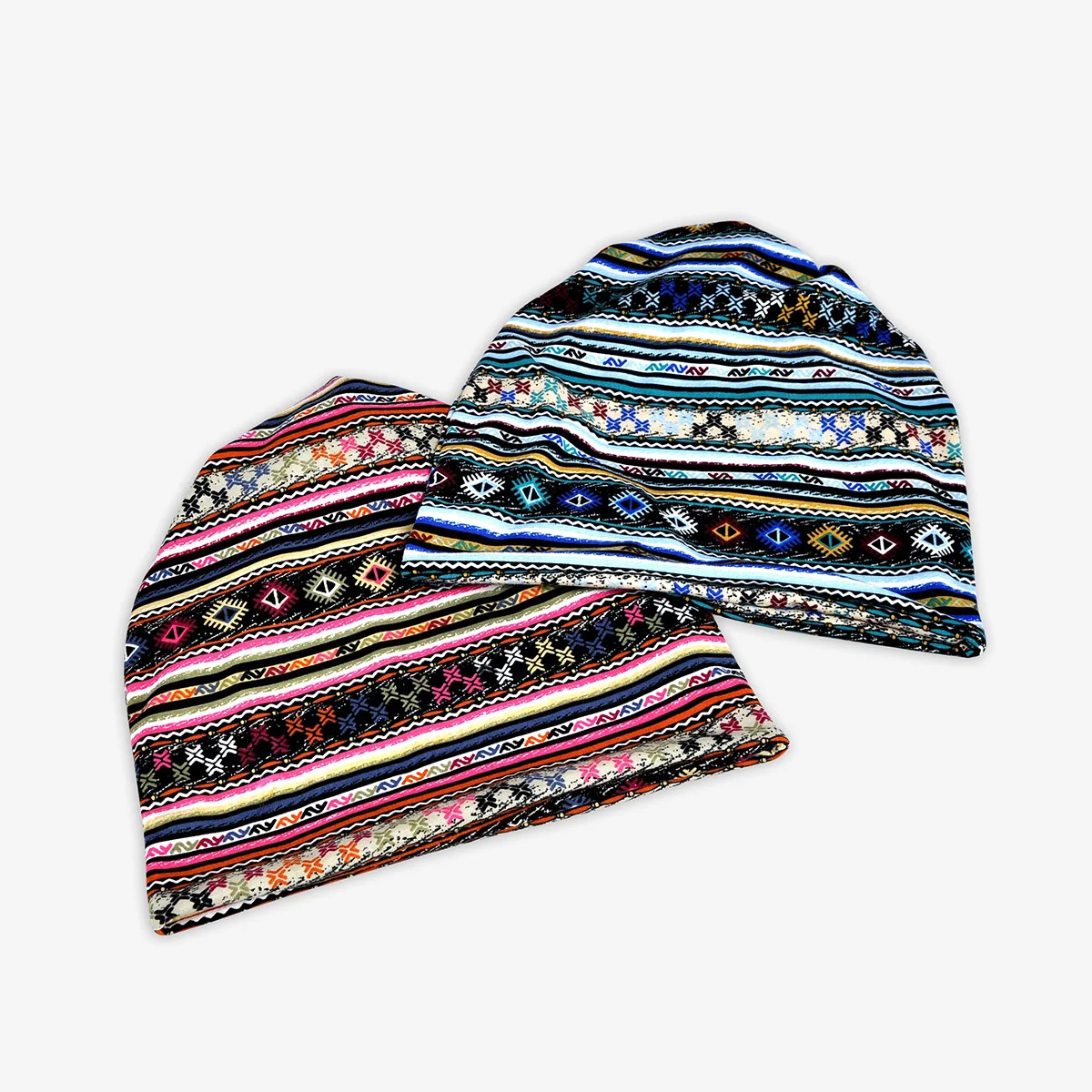 COKK Cotton Beanie Turban Hat Women Men Boho Geometric Design Beanie Fashion Baggy Cap Gorro Feminino Bone Male New Casual