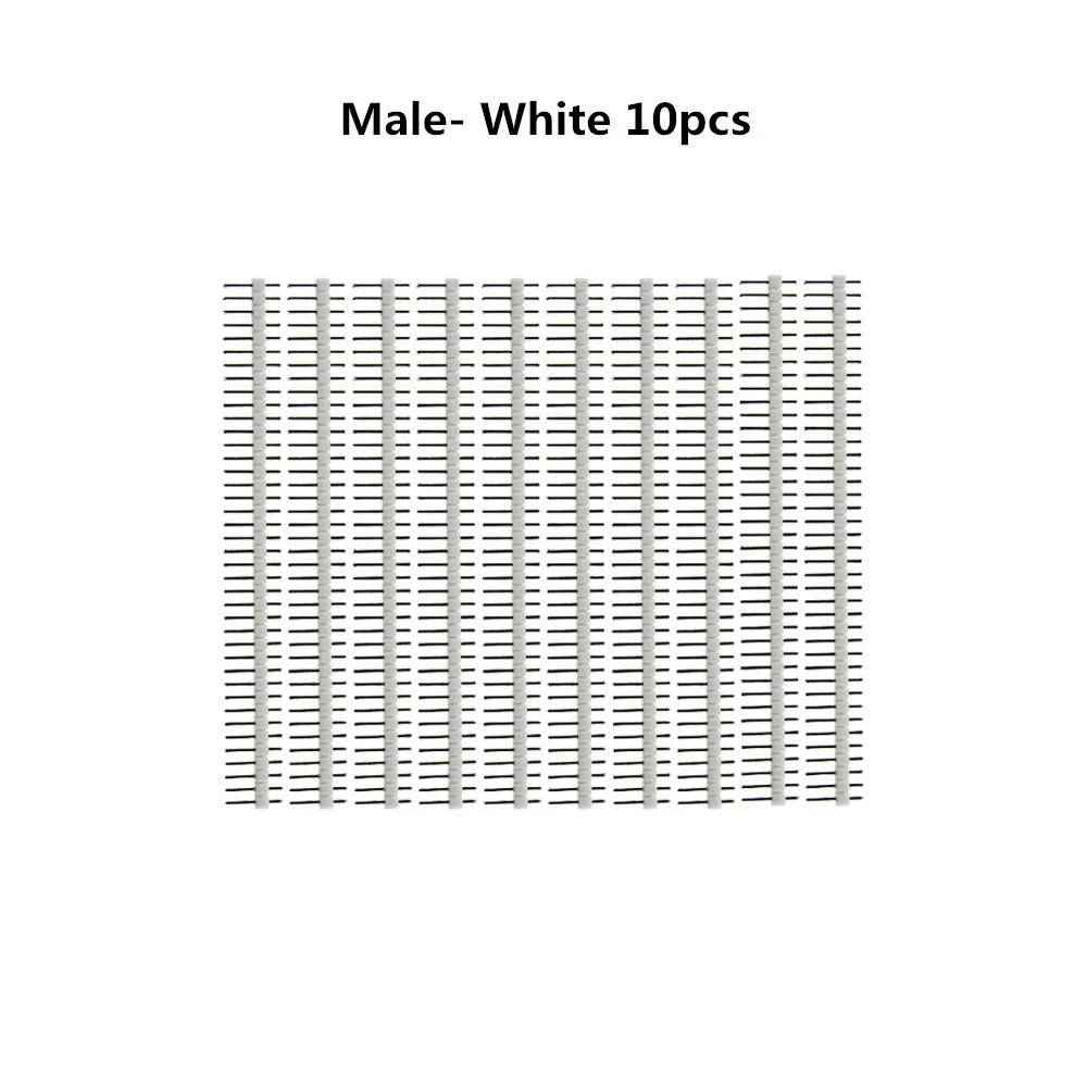10 Stück 40 Pin 1x40 einreihige männliche und weibliche 2,54 zerbrechliche Stiftleiste PCB JST-Steckerleiste für Arduino DIY Kit