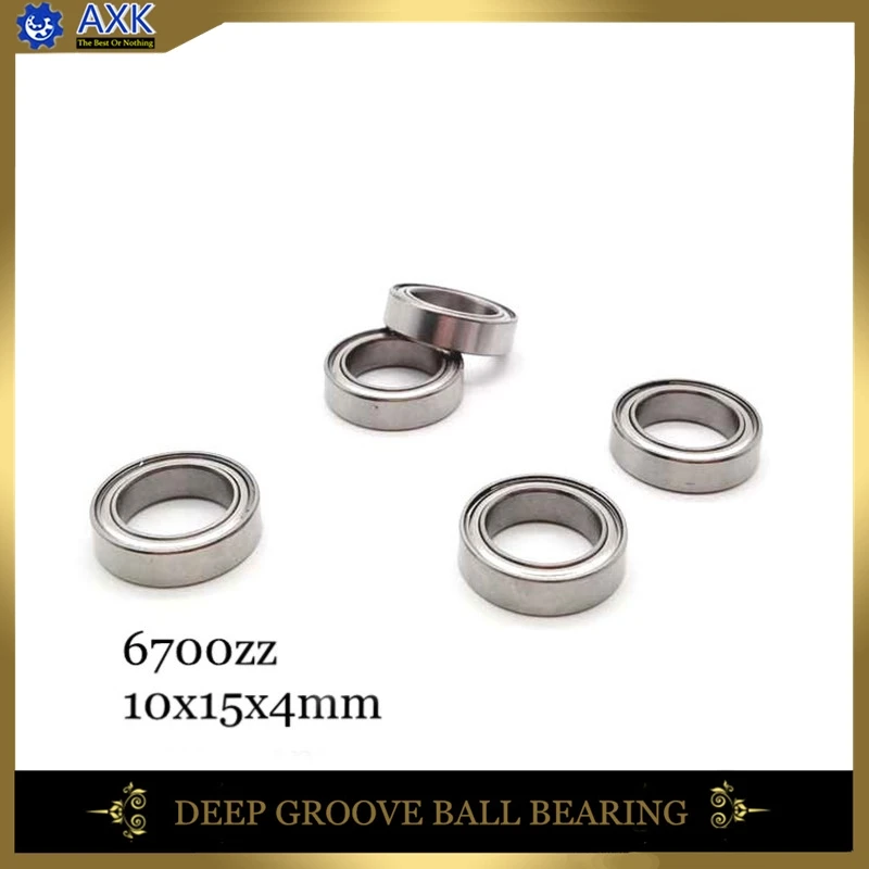 6700ZZ Bearing 10x15x4 mm ( 50 PCS ) ABEC-1 Slim Thin Wall 6700 ZZ Ball Bearings 6700-2Z 6700Z