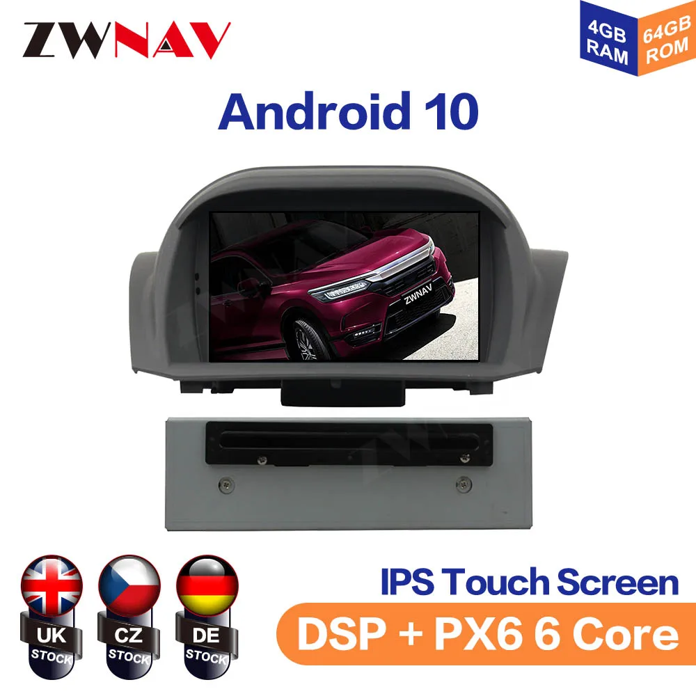 Android 10 IPS Screen For Ford Fiesta 2013-2016 Car Multimedia Player Navigation Audio Radio Stereo Head Unit Gps 2din