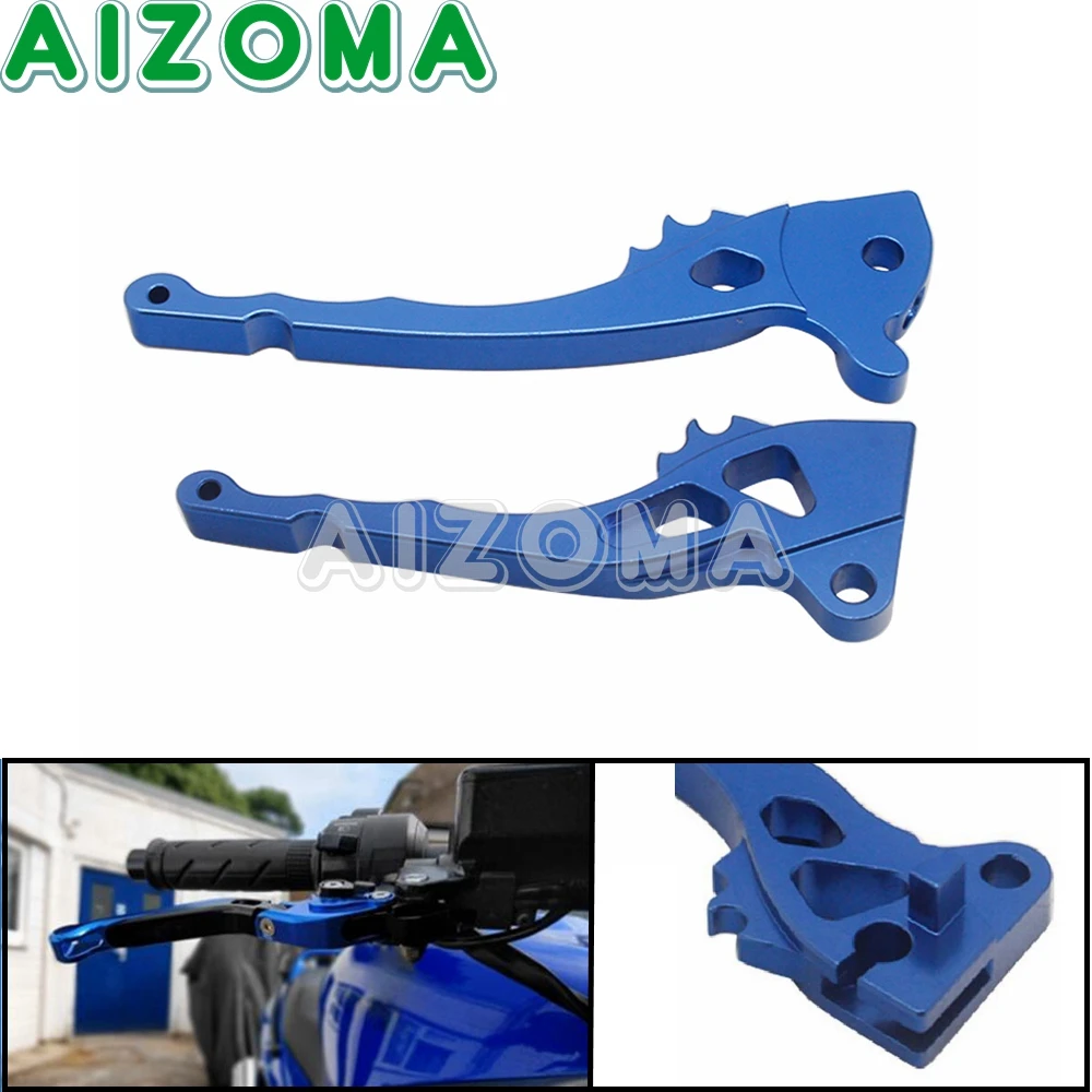 Aluminum Blue Handlebar Brake Clutch Lever Pit Dirt Bike Motorcycle Accessories Brakes Parts For Yamaha JOG 50 100 RS 50 100