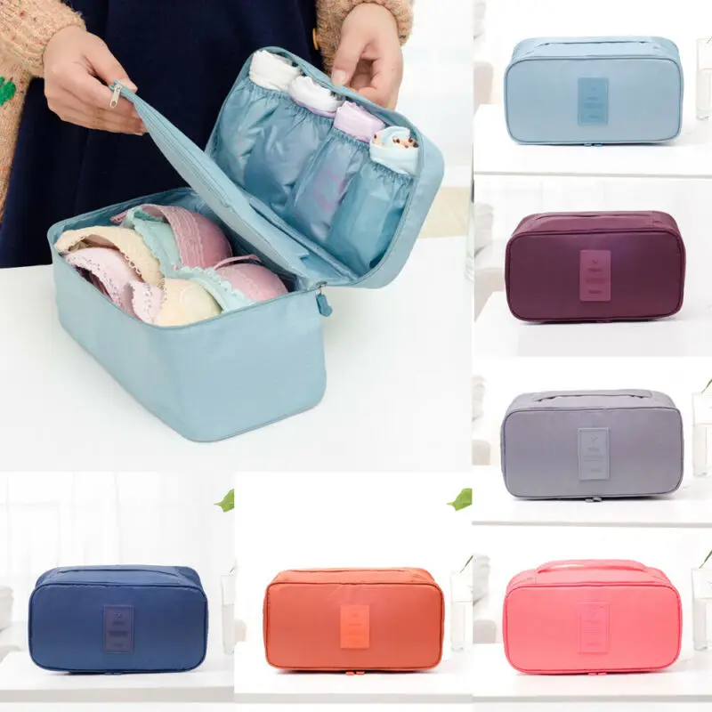 Portable Travel Bra Lingerie Socks Underwear Handbag Organizer Bag Storage Case For Travel Trip