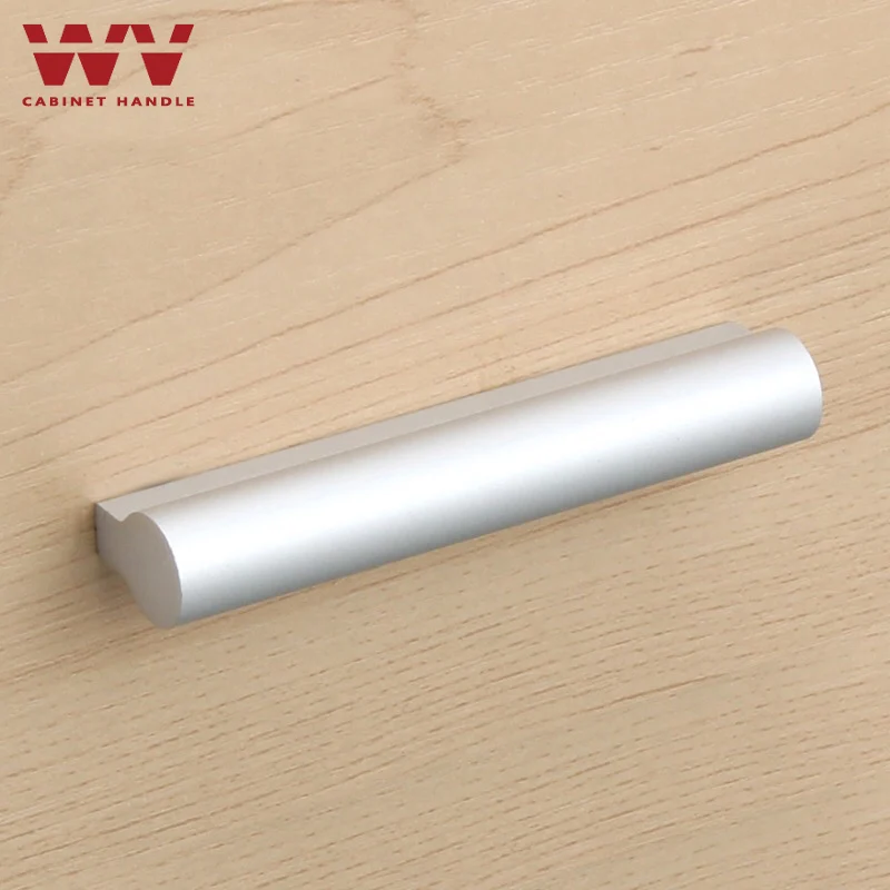 WV Round Handles Minimalist Silver Kitchen Cabinet Storage 64mm-224mm Dressers Door Knobs Drawer Door Single Hole Pulls Hareware