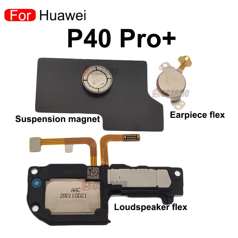 For Huawei P30 P40Pro P40Pro Plus Top Earpiece Magnet Metal Sheet EarSpeaker Buzzer Ringer Bottom Loud Speaker Flex Cable Repair