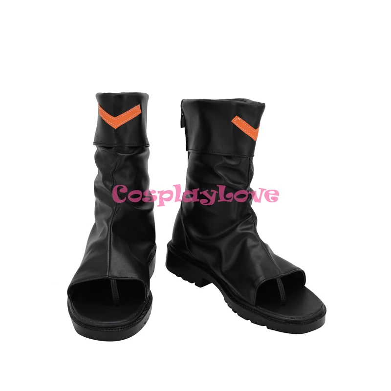 CosplayLove Arknights Vermeil Black Cosplay Shoes Cosplay Long Boots Leather Custom Made