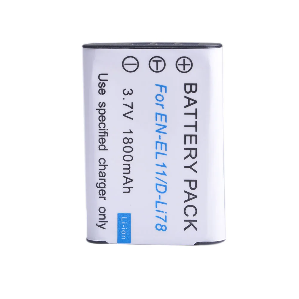 1800mAh EN-EL11 pl EL11 D-Li78 NP-BY1 NP BY1 bateria dla nikona Coolpix S550 S560 Pentax M50 W60 W80 V20 Sony HDR-AZ1 AZ1V AZ1VR