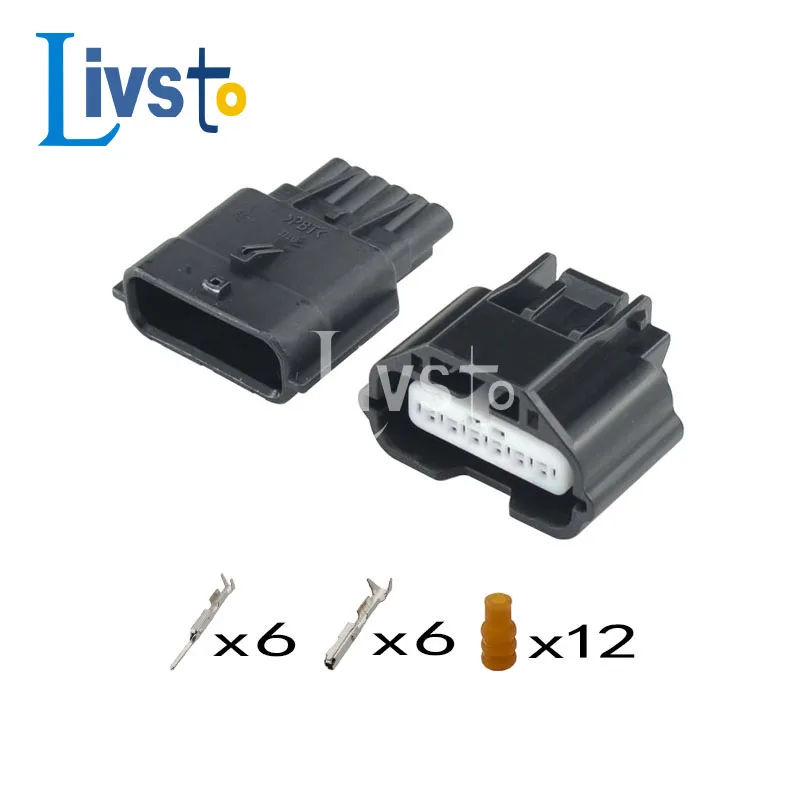 1/5/10/20 Sets 6 Pin For Toyota Mazda Hilux Accelerator Pedal Automobile Waterproof Electronic Throttle Connector 7283-8850-30