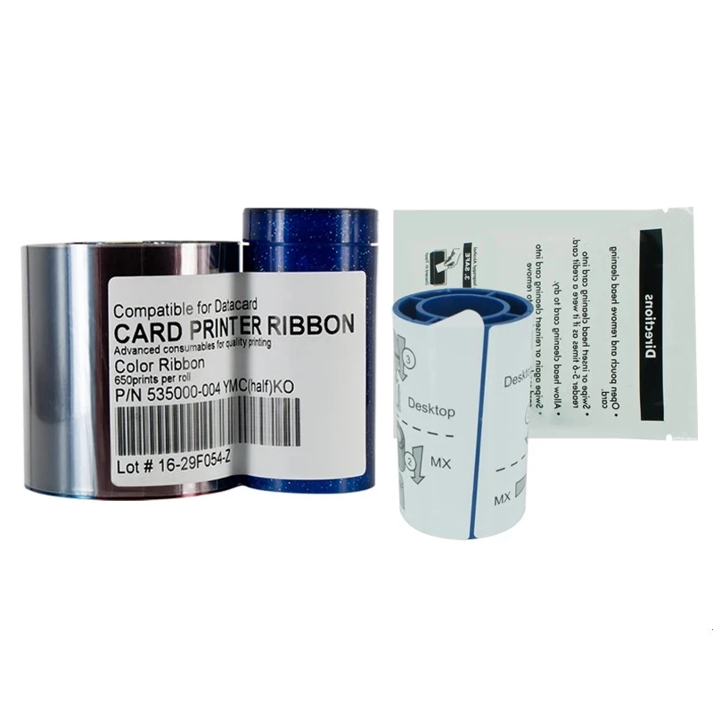 

Datacard 535000-003 YMCKT Resin Ribbon 500 Images Compatible Card Printer CP40 CP60 CP80 ​CD800