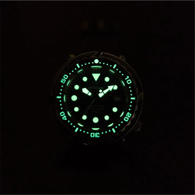 Proxima Tuna Dive Watch C3 Full Luminous Surfing Dial NH35 Automatic Mechanical Men Watch Sapphire 300M Diver Wristwatch Clocks