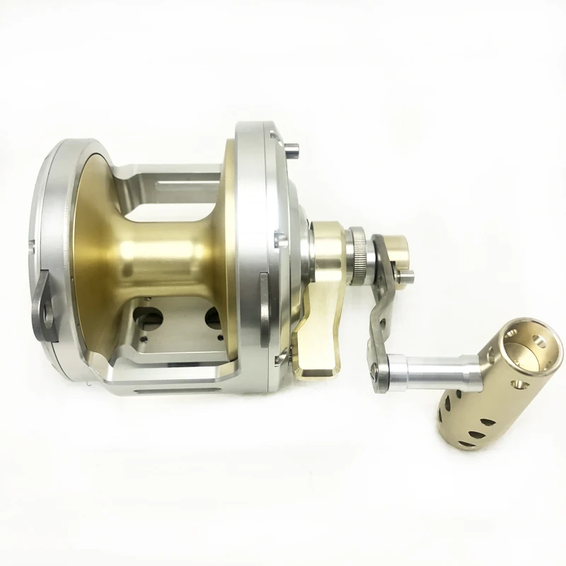 

Big Boat Fishing Reels Sea Saltwater Windlass Slow Jigging Reel Metal Coil MT50 Max Drag 30 Kg Brake Casting Wrap Drums the Game