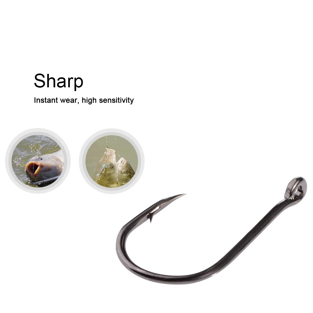 FTK COBRA High Carbon Steel Fishing Hook 3#-12# Ringed Carp Fishhooks Shape Barbed Hook from Japan for Carp Fishing Accessories