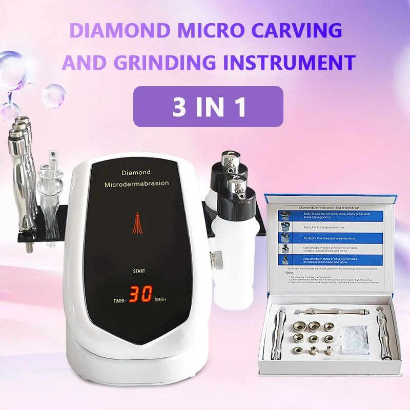 3 in1 Diamond Microdermabrasion Peel Machine Water Spray Exfoliation Dermabrasion Machine Anti Wrinkle Facial Peeling For SPA