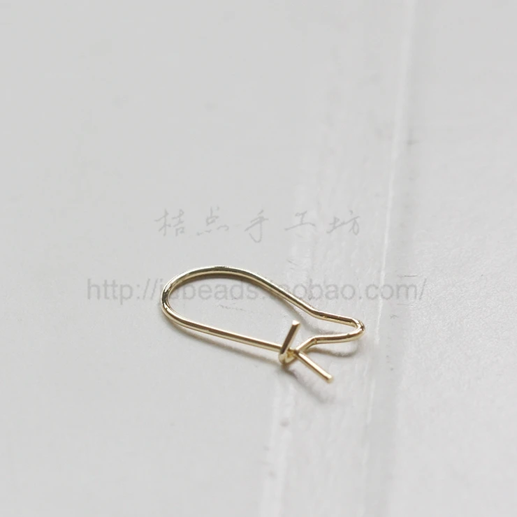 Solid Brass Earring Hooks-kidney 20x10mm (432C)