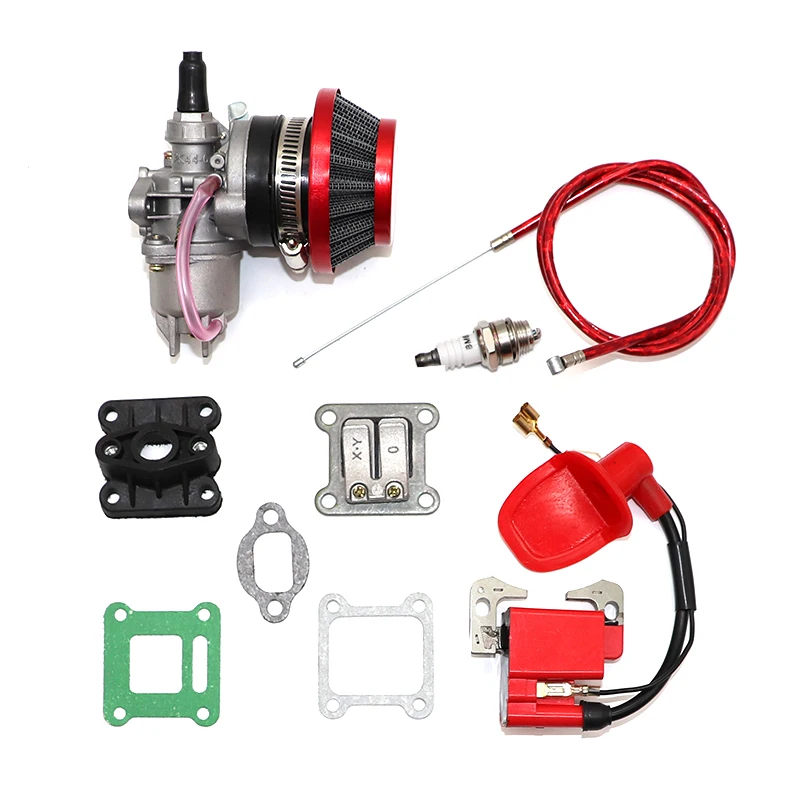 Pocket Bike 47cc 49cc engine carb carburetor with Pod Air Filter 2 stroke for Mini Quad ATV Dirt Bike MiniMoto Go Kart Buggy