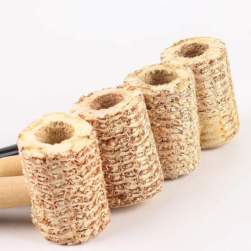 1Pcs Original Corn Cob Tobacco Pipe as Healthy Smoke Cigarette Filter,eco-friendly Smoking Pipe Straight & Best Type