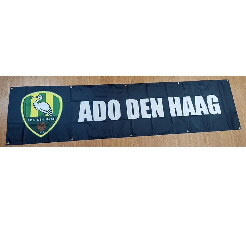 Holland ADO Den Haag Flag Black 60x240cm Decoration Banner for Home and Garden