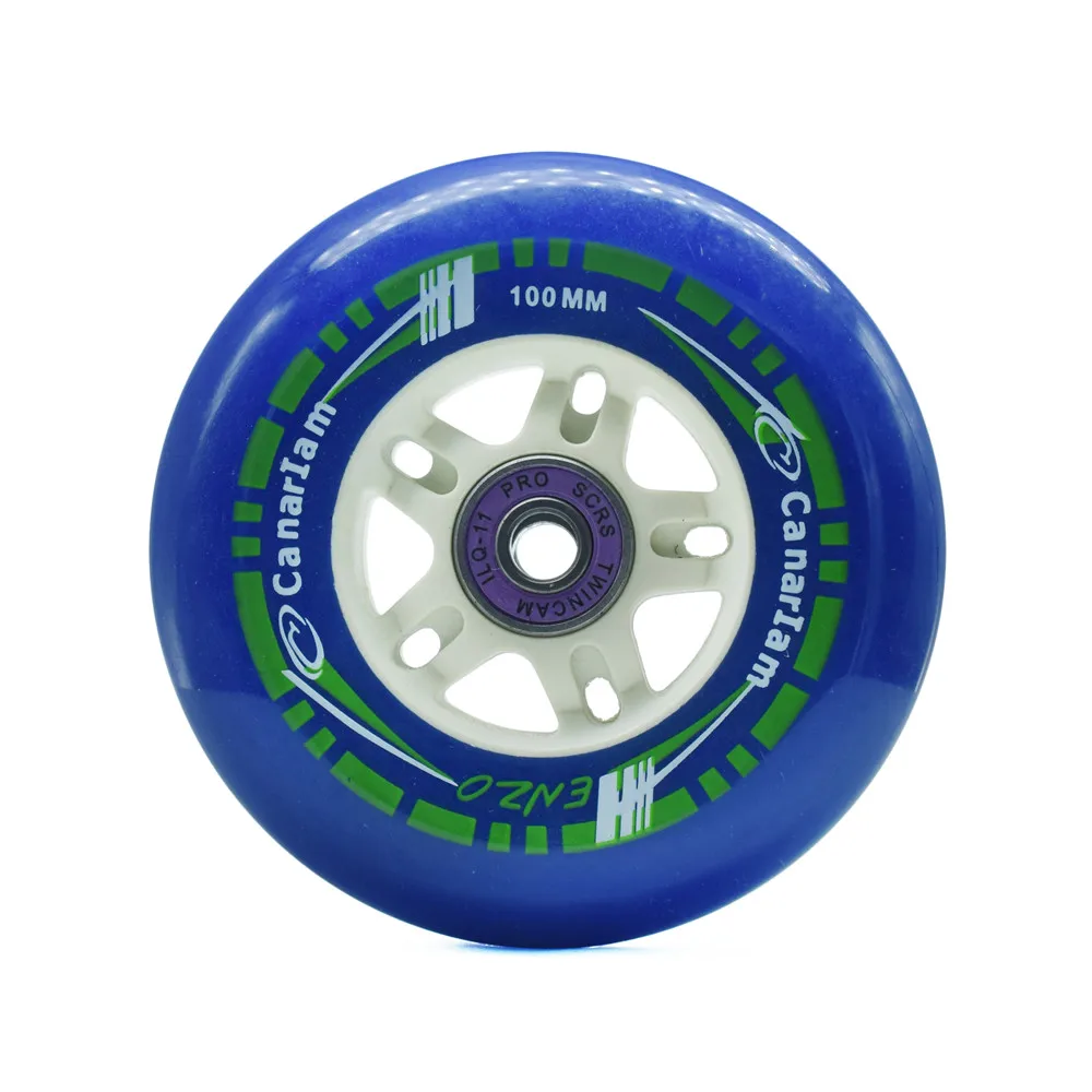 90 100 CANARIAM ENZO High Elasticity Inline Speed Skates Wheel for Indoor Track Racing Roller Tyre 84A 90mm 100mm Skating ILQ11