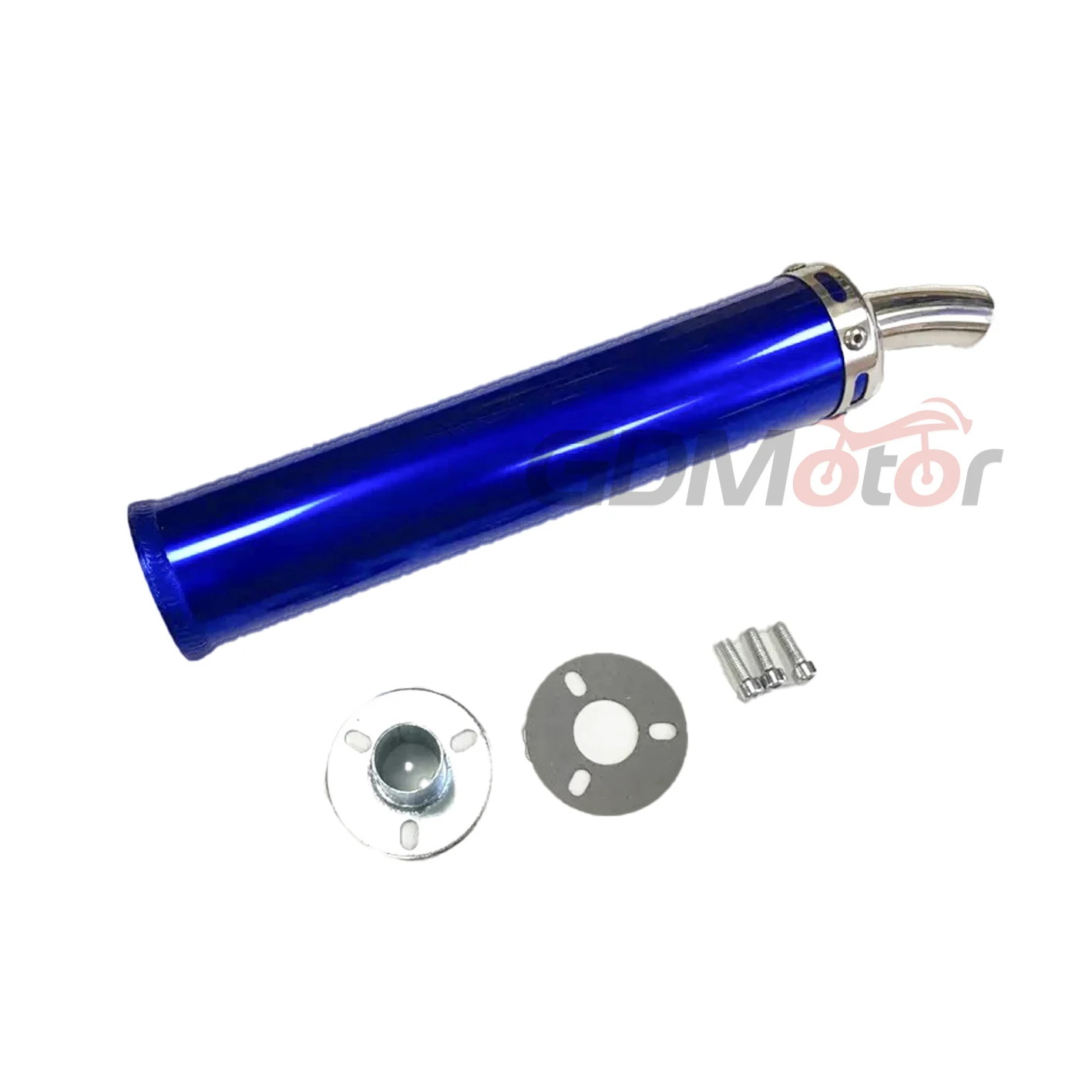 Envío Gratis, silenciador de tubo de escape de carreras de motocicleta de metal universal de 60x280mm de largo, silenciador de 2 stoke para 50cc-240cc