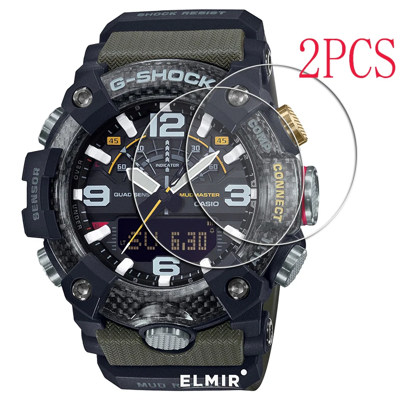 2Pcs For Tempered Glass Screen Protector  For Casio G-SHOCK GG-B100  Protective