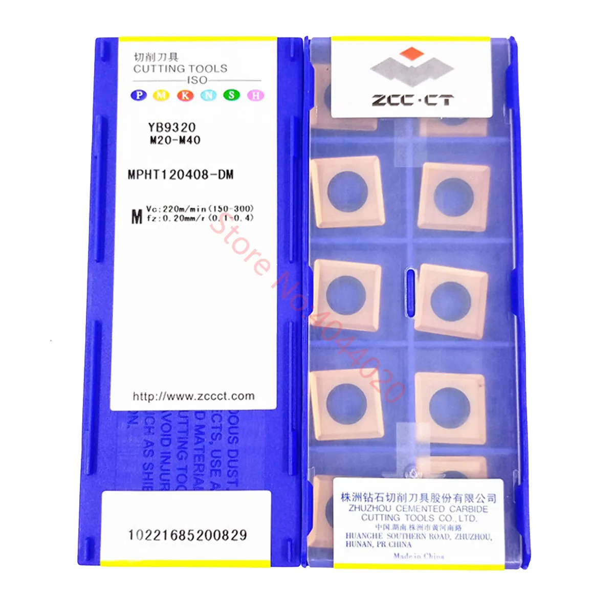 

ZCC.CT MPHT080305-DM MPHT120408-DM YB9320 ZCC Carbide Inserts SMP03 Trihedral blade