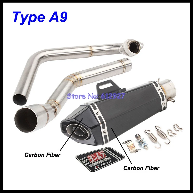 For YAMAHA YZF R15 (2008-2017) MT-15 MT 125 Full Exhaust System Muffler Pipe Motorcycle Yoshimura Slip On Front Tube Headers