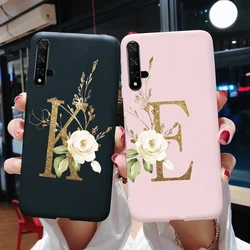 case for Honor 20 Case Custom Letters Soft silicon Back Cover Phone Case For Huawei Honor 20 Pro Honor20 YAL-L21 YAL-L41 Cases