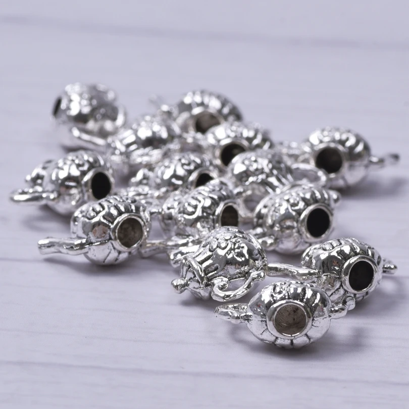 20pcs Alloy Teapot Charm Pendant Water Cup Tea Set Charms For Jewelry Making Necklace DIY Supplies Vintage Handmade Accessories