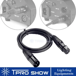 Moving Head Dmx Cable 1 - 15 Meters 3 Pin XLR Connectors 512 Signal Transfer To Wireless Controller LED Par Fog Machine DJ Light