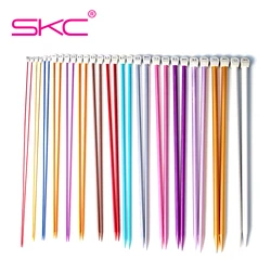 SKC 35cm Knitting Needles 30pcs/set Aluminum Straight Knitting Needles Crochet Hooks High Quality Single Head Knitting Needles