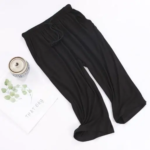 Women's pajamas pant summer cropped trousers modal comfortable home pants sports lounge wear large size sleepwear pant M-3XL