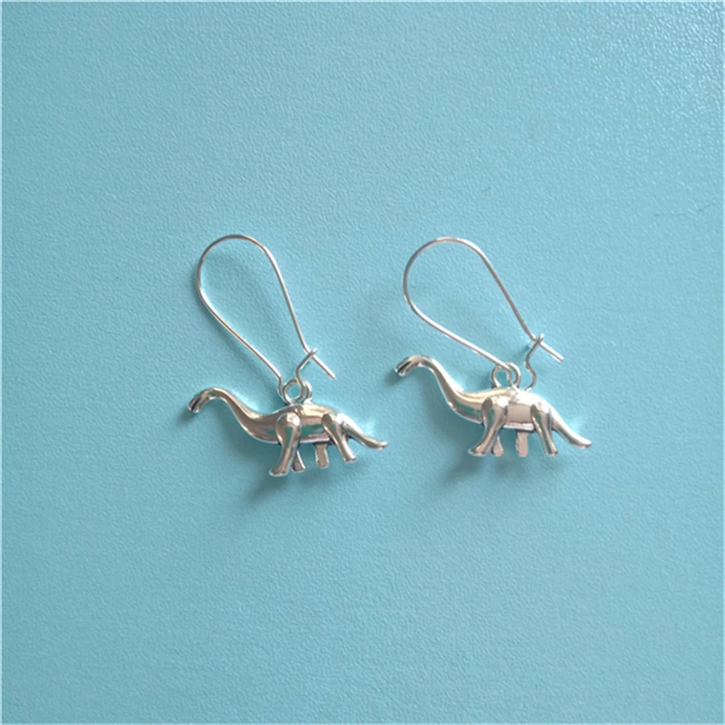 Dinosaur Brontosaurus Earrings, Cute Dinosaur Gift, Fashion Punk Jewelry, Cute Cartoon Dinosaur Earrings