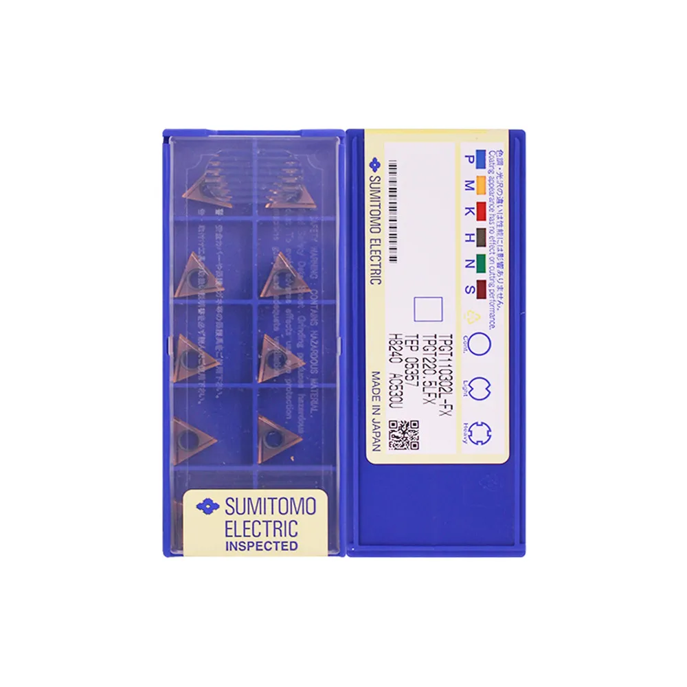 Imagem -04 - Inserções do Carboneto de Sumitomo Tpgt080204l Tpgt110302l Tpgt110304l-fx Ac530u