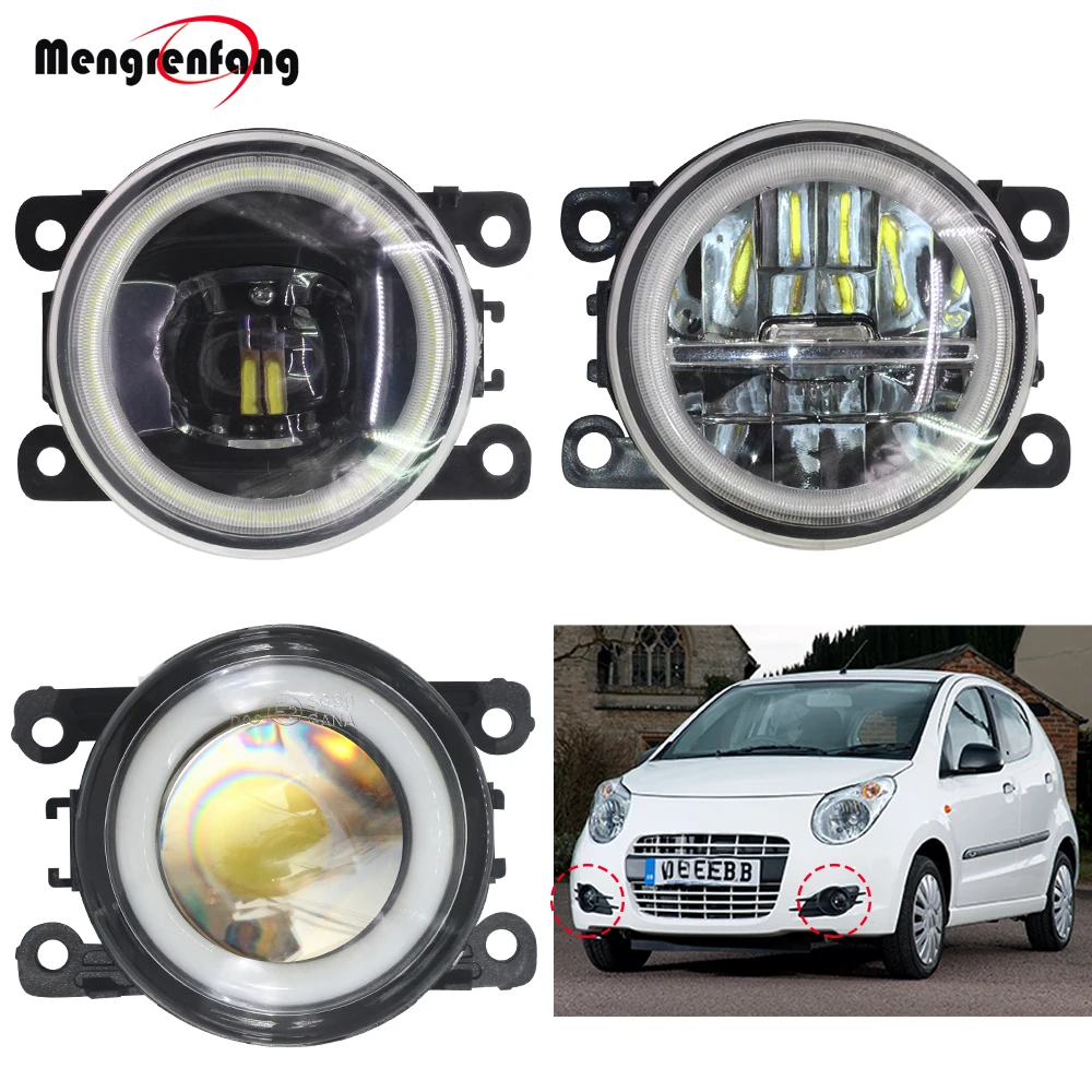 2 X Car LED Fog light Halo Ring Angel Eye Daytime Running Lamp H11 12V High Bright For Suzuki Alto V GF Hatchback 2009-2015