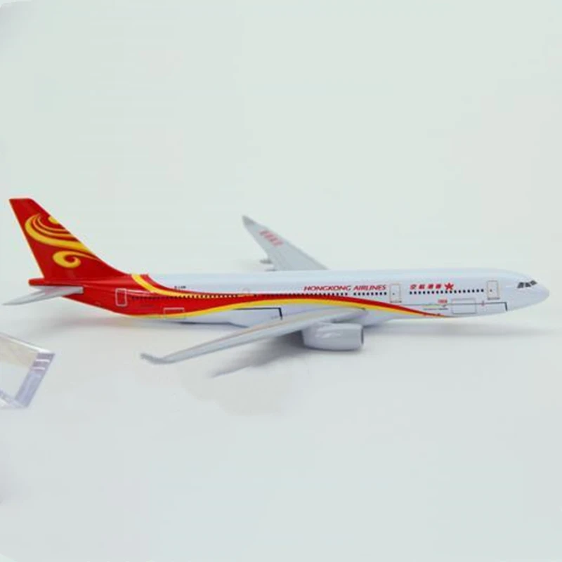 1/400 Scale 16CM Airbus A330 Hong Kong Airlines Aircraft Alloy Plane Airplane Model Toys  Kids Gift for Collection