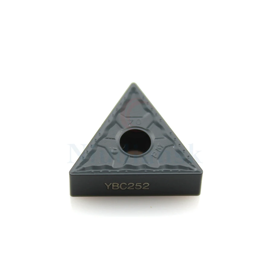 10 unidades TNMG 160404 -PM YBC251 TNMG 160408 - ​ ​ PM YBC252 TNMG 160412   YBC251 YBC252 Ferramenta de torneamento externo Inserções de metal duro Ferramentas de torno CNC