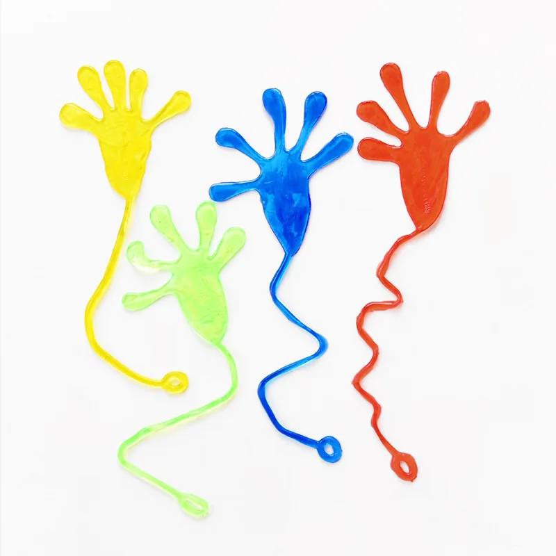 10PCS/Pack Party Favors Children Toy Sticky Hands Elastic Stretching Viscosity Prank Toys Birthday Gift Activities Small Gifts