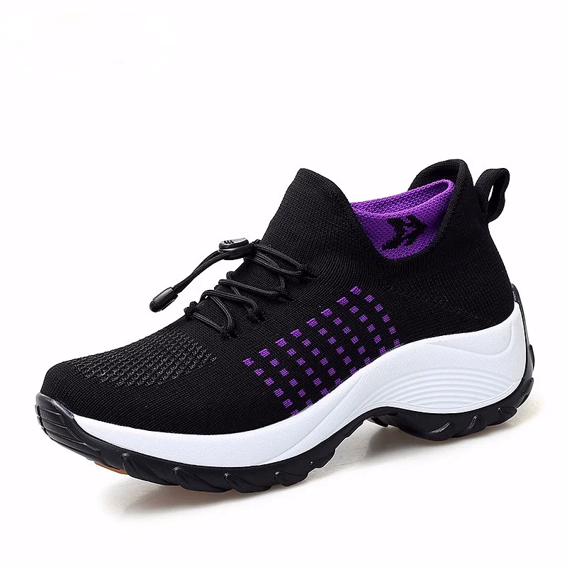 Women Sneakers Outdoor Casual Fashion Shake Shoes Breathable Platform Walking Shoes
