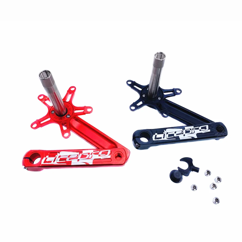 Litepro EDGE Integrated Hollow Folding Bike Crank 412 Modified 170MM Crankset BMX Bicycle Chainwheel Parts