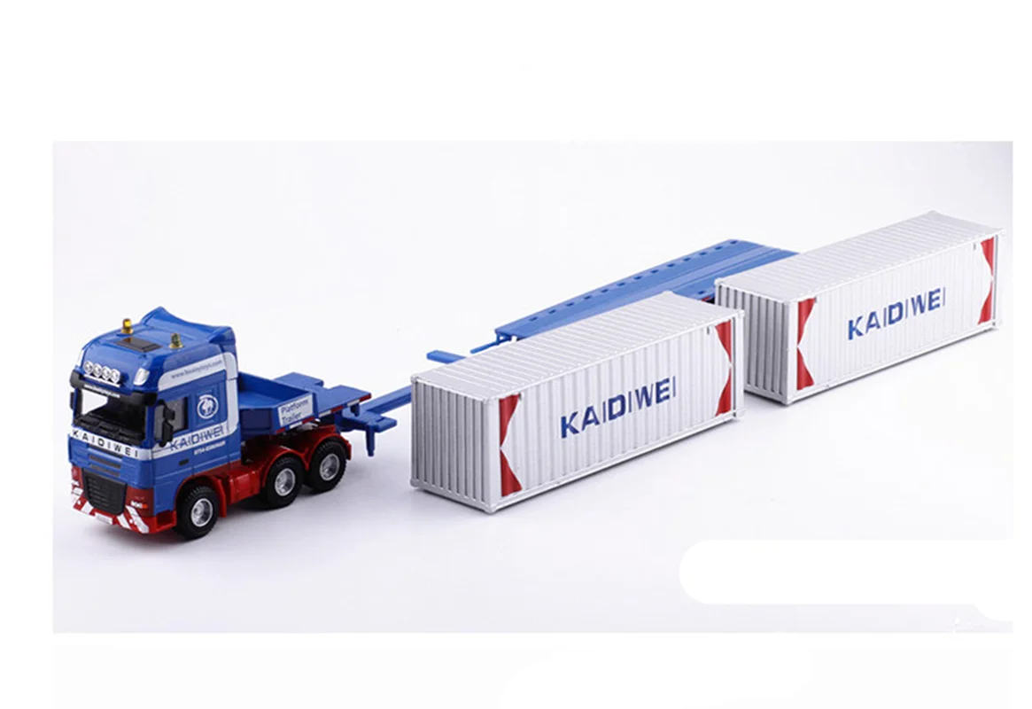 1:50 high-quality alloy Heavy transport vehicle car model,exquisite container transport vehicle toy,wholesale sales